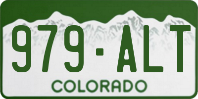 CO license plate 979ALT