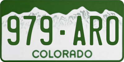 CO license plate 979ARO