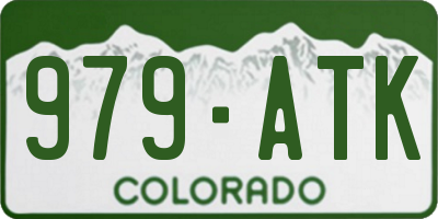 CO license plate 979ATK