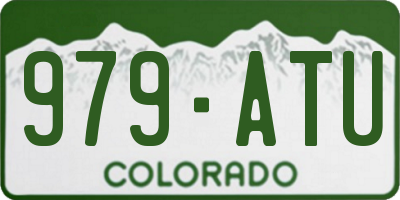 CO license plate 979ATU