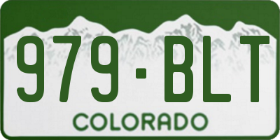 CO license plate 979BLT