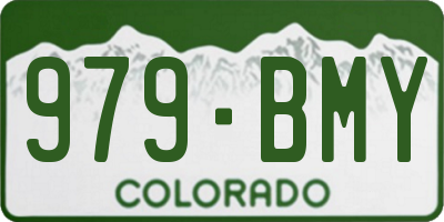 CO license plate 979BMY
