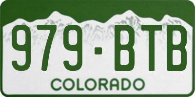 CO license plate 979BTB