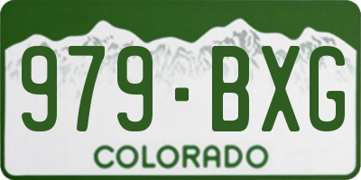 CO license plate 979BXG