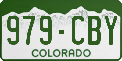 CO license plate 979CBY