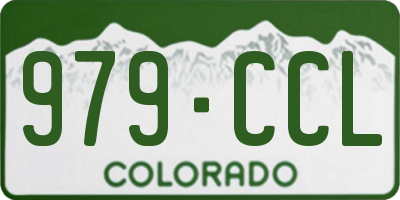 CO license plate 979CCL