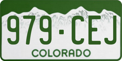 CO license plate 979CEJ
