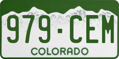 CO license plate 979CEM