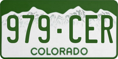 CO license plate 979CER