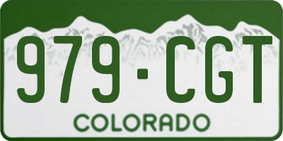 CO license plate 979CGT