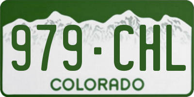 CO license plate 979CHL