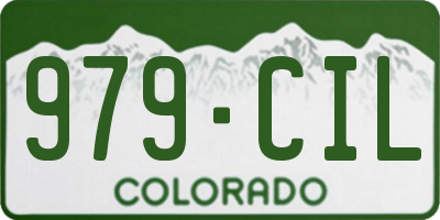 CO license plate 979CIL