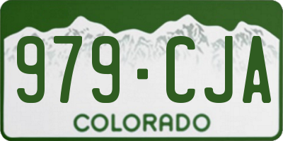 CO license plate 979CJA