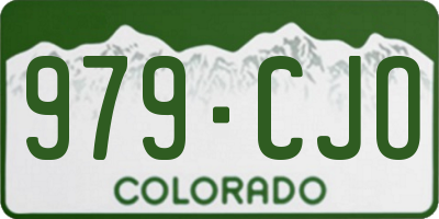 CO license plate 979CJO