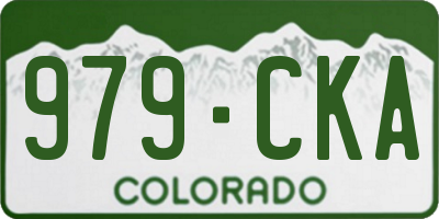 CO license plate 979CKA