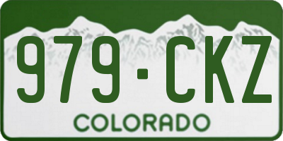 CO license plate 979CKZ