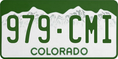 CO license plate 979CMI
