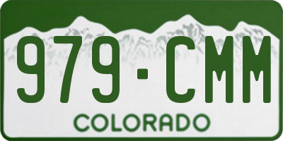 CO license plate 979CMM