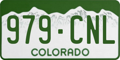CO license plate 979CNL