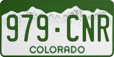 CO license plate 979CNR