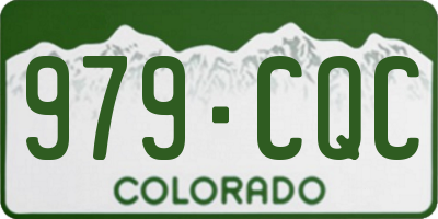 CO license plate 979CQC