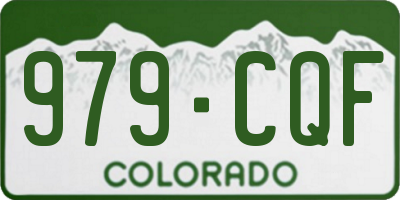 CO license plate 979CQF