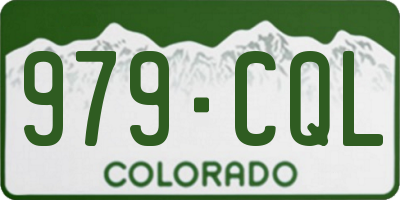CO license plate 979CQL