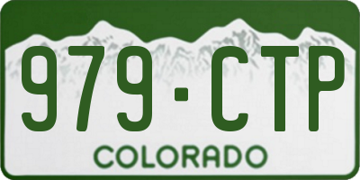 CO license plate 979CTP