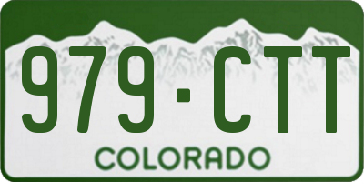 CO license plate 979CTT