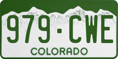 CO license plate 979CWE