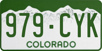 CO license plate 979CYK