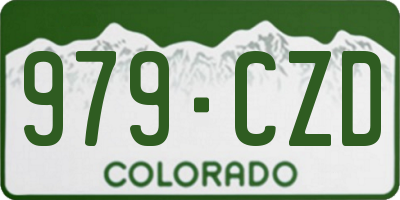 CO license plate 979CZD