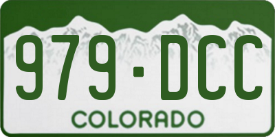 CO license plate 979DCC