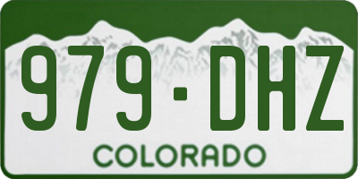 CO license plate 979DHZ