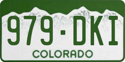 CO license plate 979DKI