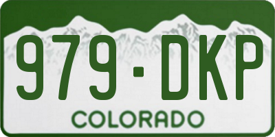 CO license plate 979DKP