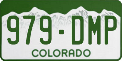 CO license plate 979DMP
