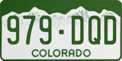 CO license plate 979DQD