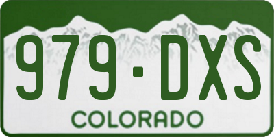 CO license plate 979DXS
