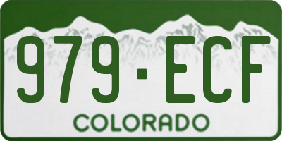 CO license plate 979ECF