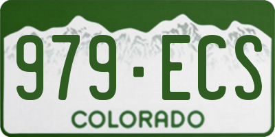 CO license plate 979ECS