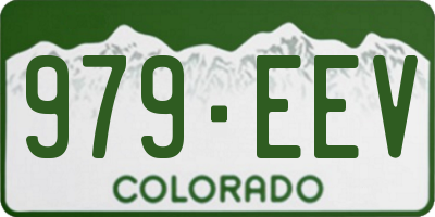 CO license plate 979EEV