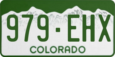 CO license plate 979EHX