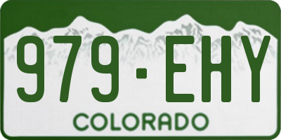 CO license plate 979EHY