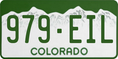 CO license plate 979EIL