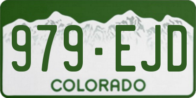 CO license plate 979EJD