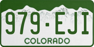 CO license plate 979EJI
