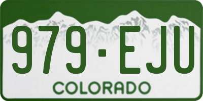 CO license plate 979EJU
