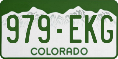 CO license plate 979EKG