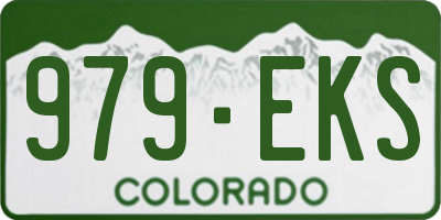 CO license plate 979EKS